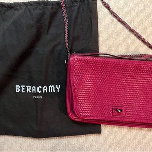 Beracamy hot pink leather pocketbook